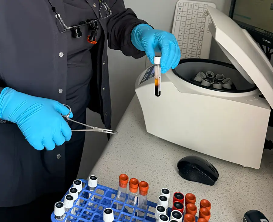 PRF, PRP, centrifuge blood tubes dental biologics, bone graft, Dr. Adatrow, Southaven